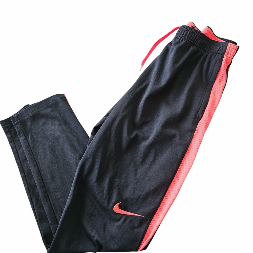 FLAW Nike Black and Coral Dri-FIT Athletic Pants